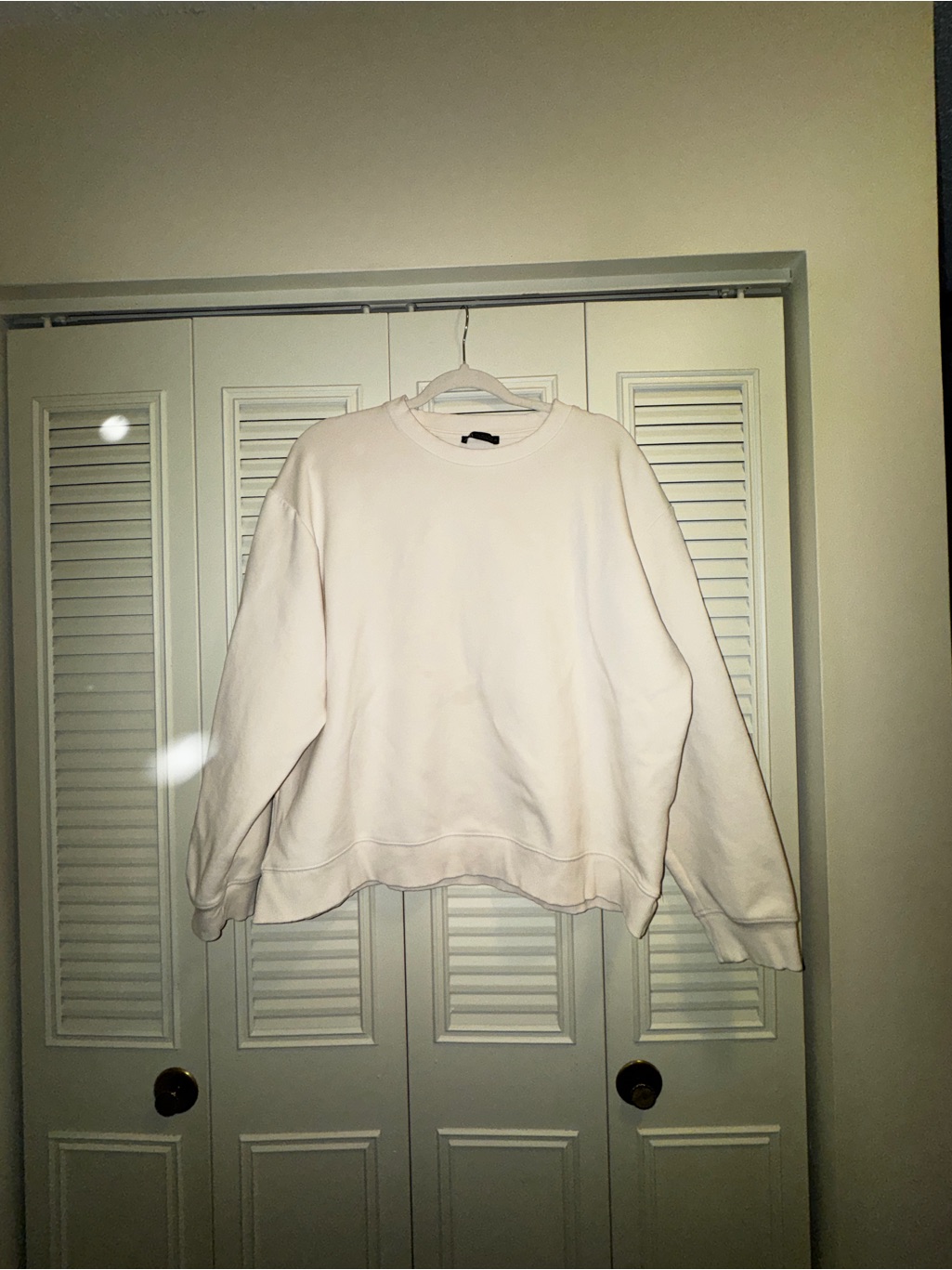 Zara Cream Crewneck Sweatshirt